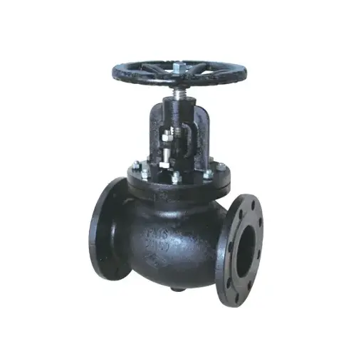 Valve de globe assis en métal à bride